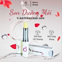 [Chính Hãng] V-Naturecare Lips Son Dưỡng Môi (Hương Dâu) - 10 g/thỏi - Môi hồng hào, căng bóng, phục hồi nứt nẻ môi