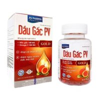 [CHÍNH HÃNG] VIÊN DẦU GẤC PHÚC VINH PV DHA SÁNG MẮT ĐẸP DA MẠNH TRÍ NÃO HIỆU QUẢ AN TOÀN TỪ GẤC TƯƠI HỘP 100 VIÊN