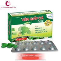 (CHÍNH HÃNG) Viên Giấp Cá Extra - Viên Uống Hỗ Trợ Trĩ, Táo Bón, Tĩnh Mạch Yếu, Dễ Vỡ - Hộp 30 Viên
