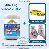|CHÍNH HÃNG| Viên nang dầu cá bổ sung Omega 3 | Nature's Way Kids Smart Omega-3 Fish Oil Trio | Từ 6M+