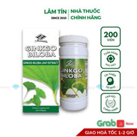 ✅(Chính Hãng) Viên uống Bổ Não Tăng Cường Trí Nhớ Nuhealth Mỹ Ginkgo Biloba Polvita Lọ 200v