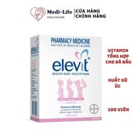 [CHÍNH HÃNG] - Viên Uống Bổ Sung Vitamin Cho Bà Bầu Elevit 100 Viên Của Úc - Thực Phẩm Chức Năng Medi-Life