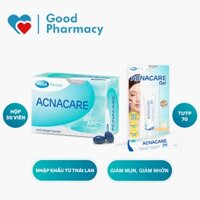 [CHÍNH HÃNG] Viên uống, gel giảm mụn Acnacare giúp kiểm soát dầu, giảm bã nhờn trên da, ngừa mụn trứng cá [mega we care]