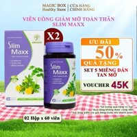 [CHÍNH HÃNG] Viên uống giảm cân Comalina - Slim Maxx - Giúp giảm cân an toàn, hiệu quả, nhập khẩu Pháp - 02 Hộp 120 viên