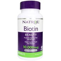 [Chính hãng] Viên Uống Giúp Mọc Tóc Mỹ Natrol Biotin 10000mcg - 100 Viên