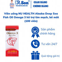 ✅[Chính Hãng] Viên uống NU HEALTH Alaska Deep Sea Fish Oil Omega 3 hỗ trợ tim mạch, bổ mắt (100 viên)
