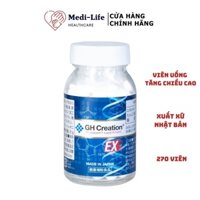 [CHÍNH HÃNG] Viên Uống Tăng Chiều Cao GH Creation 270 viên Của Nhật Bản - Thực Phẩm Chức Năng Medi-Life