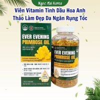 (CHÍNH HÃNG) Viên Uống Tinh Dầu Hoa Anh Thảo Hàn Quốc Gamma Linolenic Acid Làm Đẹp Da Ngăn Rụng Tóc