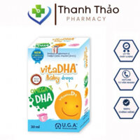 (Chính hãng) Vita DHA Baby Drops, DHA cho bé, kết hợp Vitamin D3 Vitamin E giúp phát triển trí não,mắt-Thanh thảo