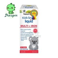 [Chính hãng] Vitamin tổng hợp Nature's Way Kids Smart Liquid Multi + Iron giúp nâng cao đề kháng 200ml của Úc