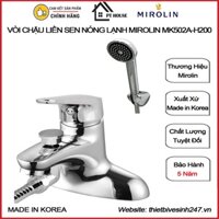 [CHÍNH HÃNG] Vòi chậu nóng lạnh liền sen lavabo MIROLIN MK502A-H200 nhập khẩu Hàn Quốc (Sen vòi nóng lạnh Hàn Quốc)