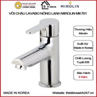 [CHÍNH HÃNG] Vòi chậu nóng lạnh lavabo MIROLIN MK701 nhập khẩu Hàn Quốc (Vòi rửa mặt nóng lạnh, sen vòi Hàn Quốc)