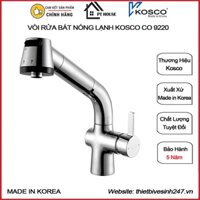 [CHÍNH HÃNG] Vòi rửa bát/chén nóng lạnh Kosco CO 9220 nhập khẩu Hàn Quốc - Vòi bếp cắm chậu rút dây nhập khẩu nguyên bộ