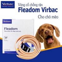 [Chính hãng] Vòng cổ chống rận ngăn ngừa diệt ve rận bọ chét cho chó mèo Fleadom Virbac của Pháp