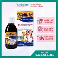 Chính hãng -WELLKID Multi-Vitamin Liquid – Hỗ trợ Nâng cao sức đề kháng cho trẻ 4-12 tuổi