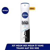 Chính hãng XỊT KHỬ MÌU NIVEA INVISIBLE FOR BLACK & WHITE  150ML