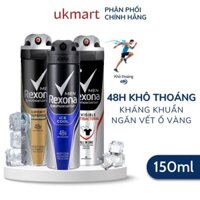 Chính hãng Xịt Khử Mùi Rexona Men 48h Khô Thoáng Kháng Khuẩn Dành Cho Nam 150ml