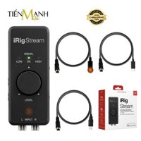 [Chính Hãng Ý] Soundcard Thu Âm LiveStream iRig Stream Stereo, Pro IK Multimedia Cho Điện Thoại - Box Live