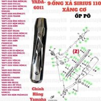 [Chính Hãng Yamaha][9:ỐNG XẢ]YADA-6011 ỐP PÔ SIRIUS RC-T110LE (2)