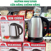 [CHÍNH HÃNG]Ấm đun siêu tốc kim cương inox 1,8 lít