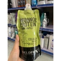 (Chính hãng)ảnh tự chụp-DẦU HẤP Ủ TÓC PHỤC HỒI DƯỠNG ẨM COLLAGEN DELOFIL SIÊU MƯỢT 500ML(TÚI)