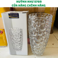 [CHÍNH HÃNG]Bình hoa thủy tinh lõm tròn mặt trăng cao cấp 25cm dày dặn chất lượng bình nặng 3kg