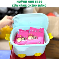 [CHÍNH HÃNG]Combo 10 Bịch khăn Giấy Ướt Tặng Kèm Thùng Xe Nhựa Dễ Thương