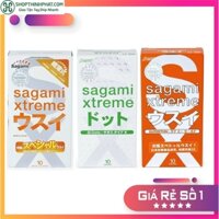 [CHÍNH HÃNG]Combo 3 Hộp Siêu Phẩm Bao Cao Su Nhập Khẩu Nhật Bản Hộp 10 Chiếc Sagami BCSSC001