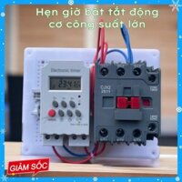 [CHÍNH HÃNG]Công tắc hẹn giờ bật tắt công suất lớn 16 chương trình, bật tắt động cơ, mô tơ bơm,Timer điện tử