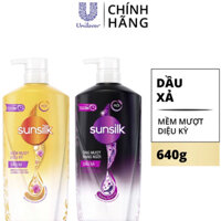 [Chính Hãng]Dầu Xả Sunsilk 640g 320g Mềm Bóng Mượt Diệu Kỳ Chống Xơ Rối Tóc, Cho Mái Tóc Óng Ả Suôn Mềm