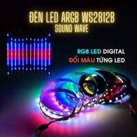 [Chính hãng]Đèn led ARGB WS2812B hiệu ứng âm nhạc kèm nguồn điều khiển qua App cảm biến nhạc chỉnh mầu từng mắt led