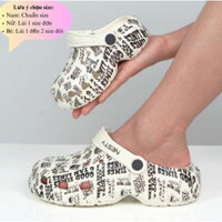 [Chính hãng][đo chân chọn size] Dép sục Nesty hottrend cao cấp hoạ tiết chữ M dép gia đình, phù hợp cho mẹ bầu NE01-2