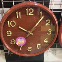 [Chính Hãng]Đồng hồ treo tường Kashi tròn mặt số dạ quang kim trôi