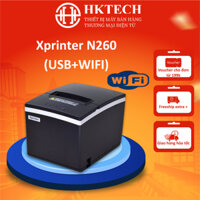 [Chính hãng][IN QUA MÁY TÍNH + ĐIỆN THOẠI] Máy in hoá đơn K80 Xprinter N260 (USB+WIFI)  dao tự cắt, khổ giấy 80mm