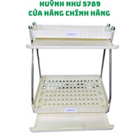 [CHÍNH HÃNG]Kệ đựng đồ đa năng 2 tầng hình tam giac và Kệ Úp Cốc/Ly, Đựng Đồ Đa Năng 2 Tầng