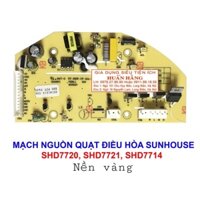 (Chính hãng)Mạch nguồn quạt, mạch hiển thị , motor đảo gió, điều khiển quạt điều hòa Sunhouse SHD7720 SHD7721 SHD7714