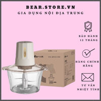 [Chính Hãng]Máy xay thịt mini 2L đa năng QSJ-E03B2, 300W, xay thực phẩm tỏi ớt, tôm cá, cối thủy tinh, BH 12 tháng