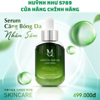 [CHÍNH HÃNG]MQ SKIN Korean Ginseng Ampoule 30ml - Tinh Chất Serum giúp dưỡng căn bóng da