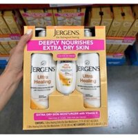 [CHÍNH HÃNG_MỸ] Bộ Sữa Dưỡng Thể JERGENS - Ultra Healing Extra Dry Skin Moisturizer (621mlx2 + 88ml)
