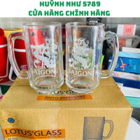 [CHÍNH HÃNG]Sét 6 cái ly thuỷ tinh uống beer siêu dầy dung tích 400ml-hàng KM từ Bi/a Sài gòn