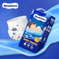【Chính Hãng】Shukbeta Tã/quần siêu mỏng, eo đệm mây sử dụng công nghệ tiên tiến Nhật Bản NB/S/M/L/XL/XXL/XXXL