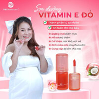 [CHÍNH HÃNG]son dưỡng vitamin E đỏ làm hồng mềm môi,ngừa thâm,nứt nẻ môi,cấp ẩm an toàn mẹ bầu