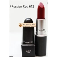 [CHÍNH HÃNG]Son môi MAC Matte Lipstick 612 Russian Red-ĐỎ ĐẬM CỔ ĐIỂN