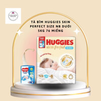 [CHÍNH HÃNG]Tả dán Huggies  SkinPerfect sơ sinh nb70 miếng tặng 6miếng bé sơ sinh dưới 5kg