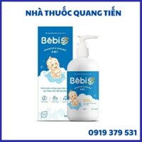 [CHÍNH HÃNG]TẮM GỘI THẢO DƯỢC TRẺ EM 4 IN 1 BEBISS chai 300ml