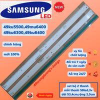 [Chính hãng]Thanh led tivi samsung 49ku5500,49mu6400,49ku6300,49ku6400,49ku6500 (1 bộ: 2 thanh 58led,3vol)-dthoangduong.