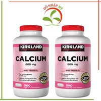 [CHÍNH HÃNHG] Viên uống Canxi Kirkland Calcium 600mg + D3 hộp 500 viên của Mỹ