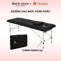 [Chỉnh Nâng Hạ Chân] Giường Vali Gấp Gọn Hàng Nhập Khẩu Cho Phun Xăm, Spa, Nối Mi