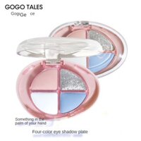 Chính thức chính hãng Gogo dance new palm object eyeshadow khay bốn màu lấp lánh mờ