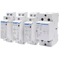 Chint NCH8 20A 25A 40A 63A Din Rail Hộ Gia Đình AC Contactor 220V 230V 380V 400V 1NO1NC 2NO 2NC 4NO 1 Đơn 3 Ba Pha